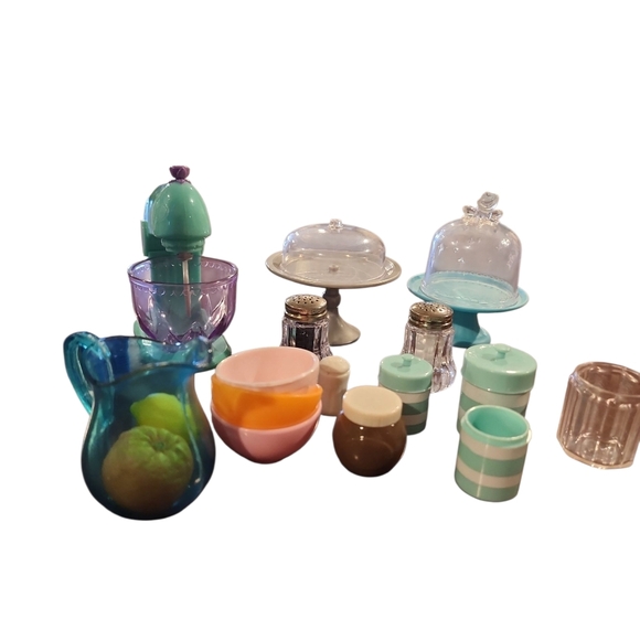 Colorful 18in doll Miniature Kitchen Set - Picture 2 of 4